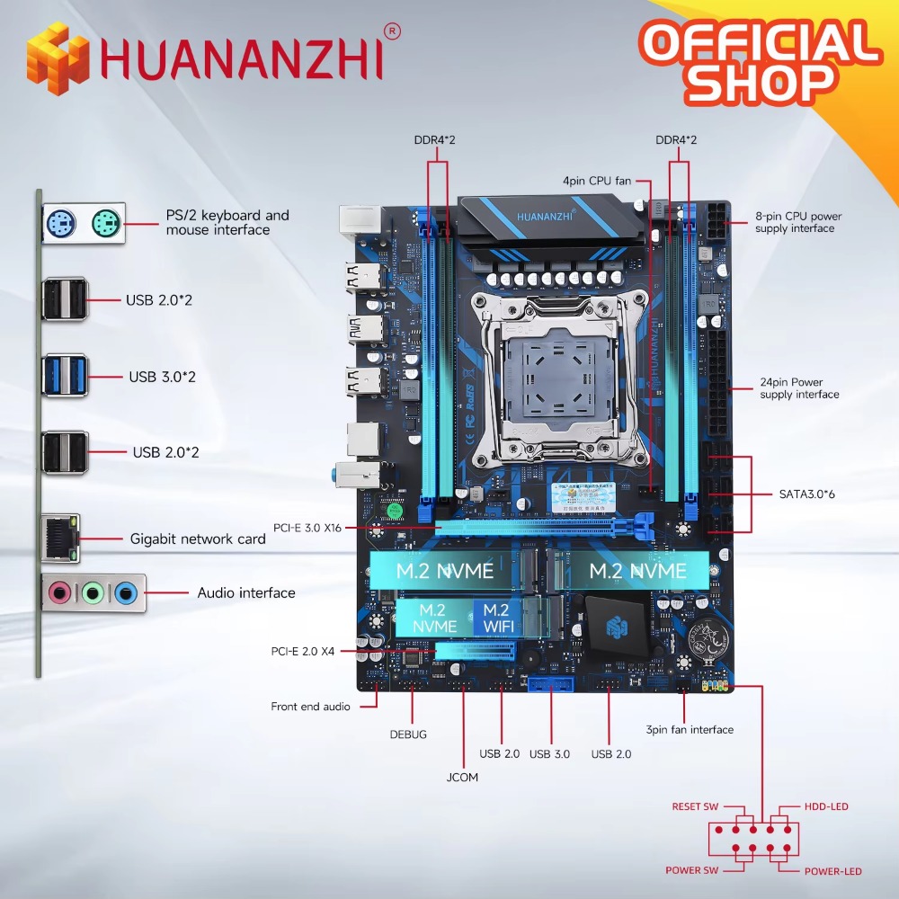 Carte mère HUANANZHI X99 QD4 L - E5 2696 V3 avis et prix
